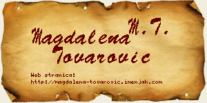 Magdalena Tovarović vizit kartica